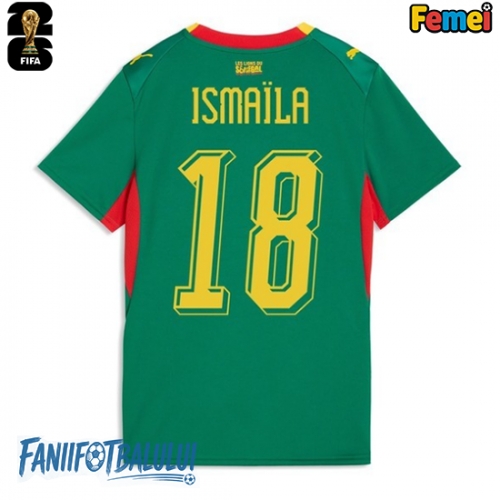 Senegal Ismaila Sarr #18 Echipament de Fotbal Replică Mondial 2026 Femei Deplasare Senegal Ismaila Sarr #18 Echipament de Fotbal Replică Mondial 2026 Femei Deplasare